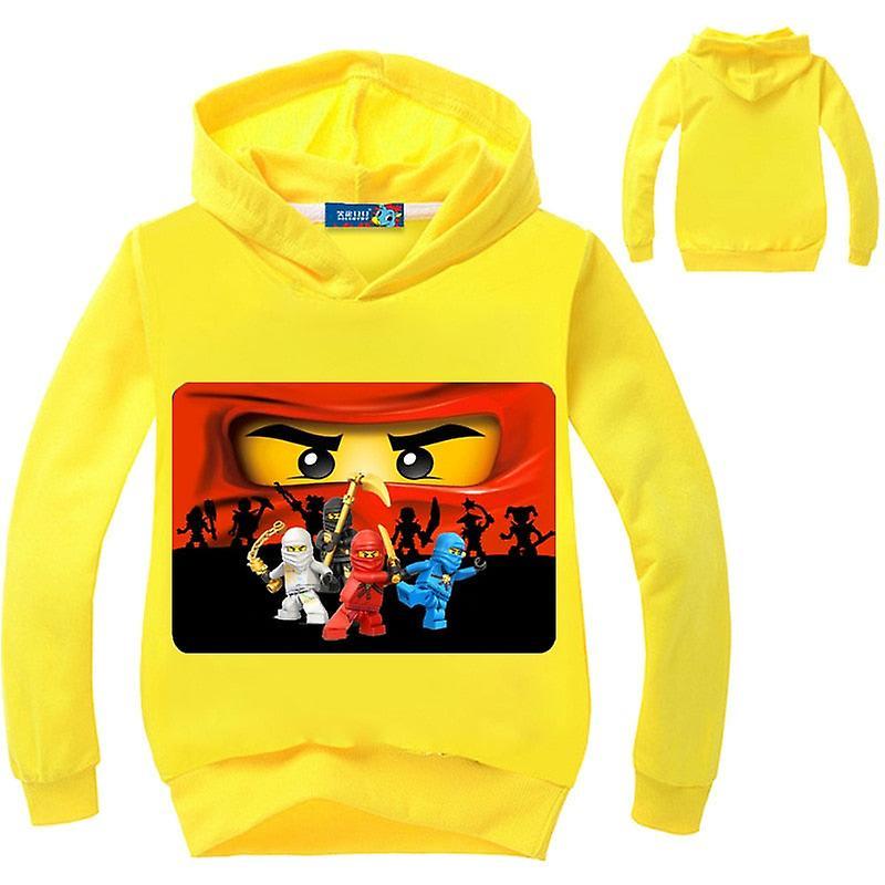 Slowmoose Long Sleeve Super Heroes Printed Sweatshirt Yellow 8T