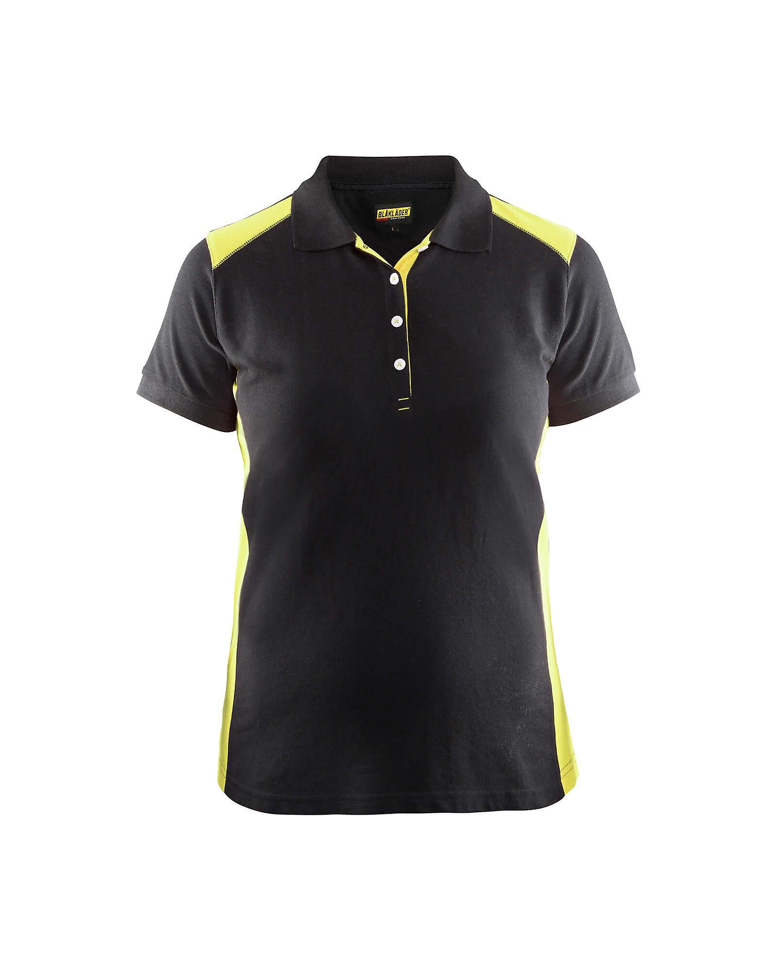 Blaklader 3390 work polo shirt - womens (33901050) Black/yellow Xxxl