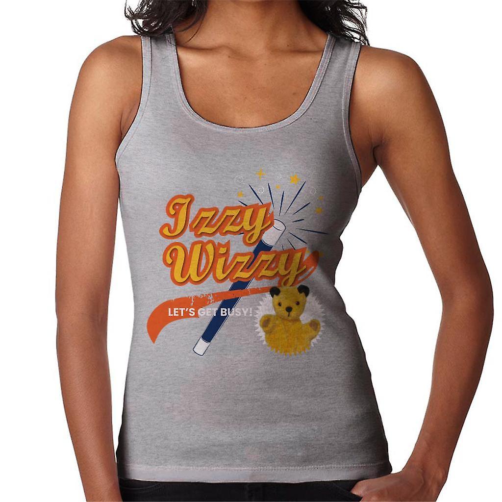 Sooty Magic Wand Izzy Wizzy Let's Get Busy Women's Vest Heather Grey Medium