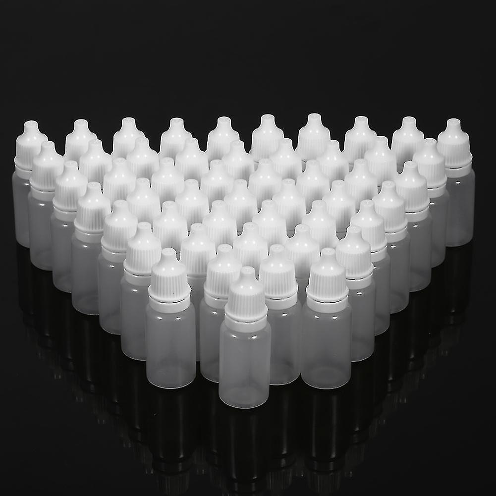 Eye Dropper Bottles 50PCS 10ml Volume Empty Plastic Squeezable Bottles Eye Liquid Container Dropper