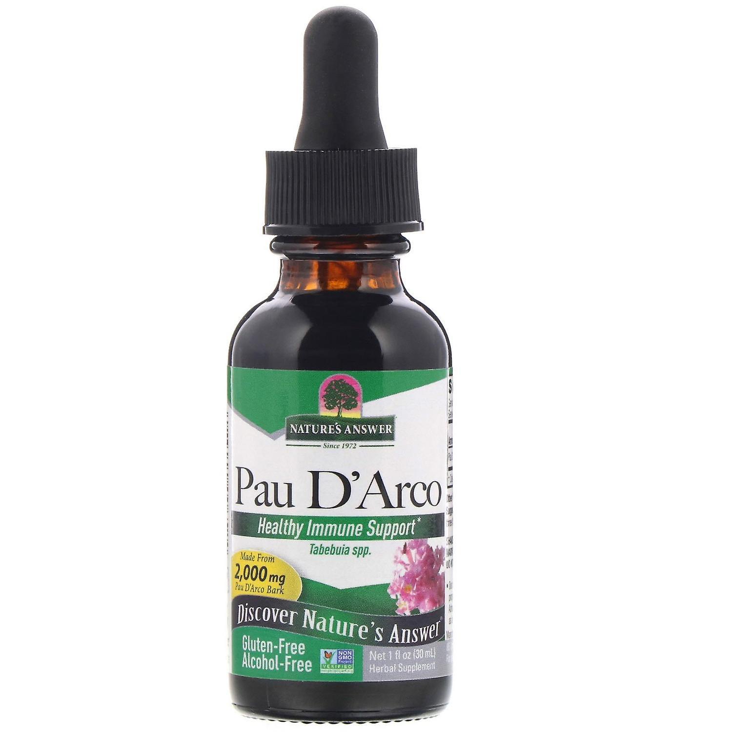 Nature's Answer, Pau D' Arco, Alcohol-Free, 2,000 mg, 1 fl oz (30 ml)