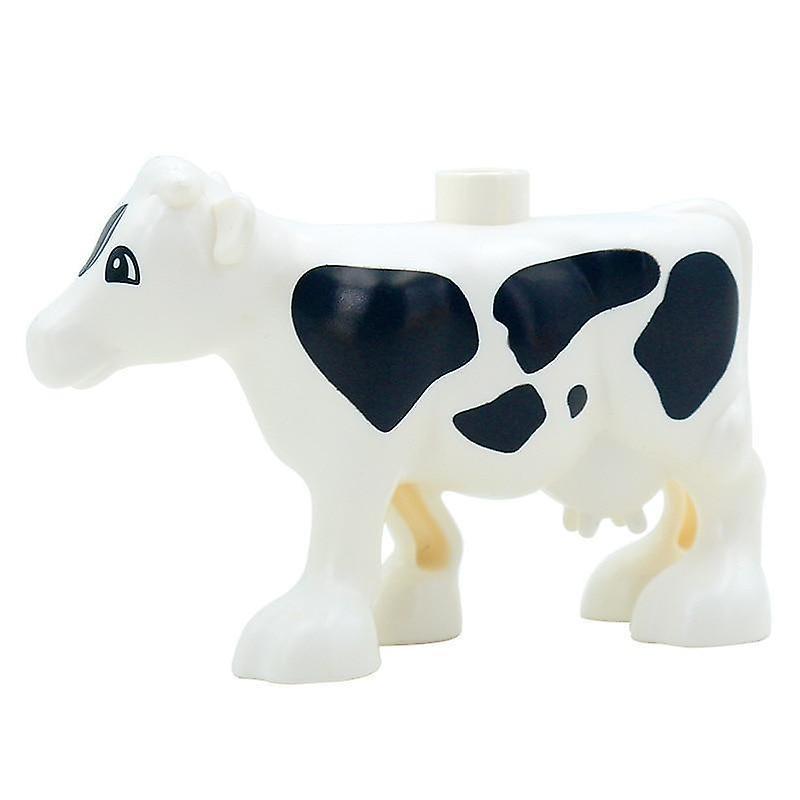 Slowmoose Farm Animals Big Building Blocks Accessories, Pig Dog Cow Horse Crocodile Big cow