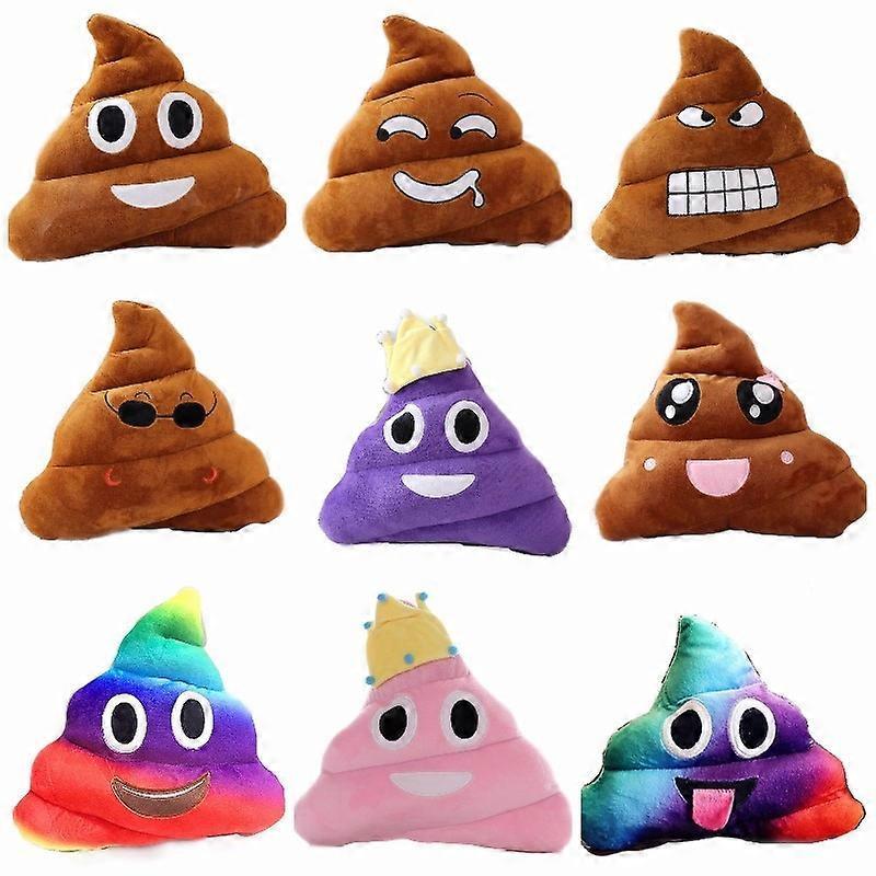 Sssxv Funny Poop Plush Stuffed Doll Toy Christmas, Birthday Halloween Children Gifts Strange Poop Pillow H 20cm