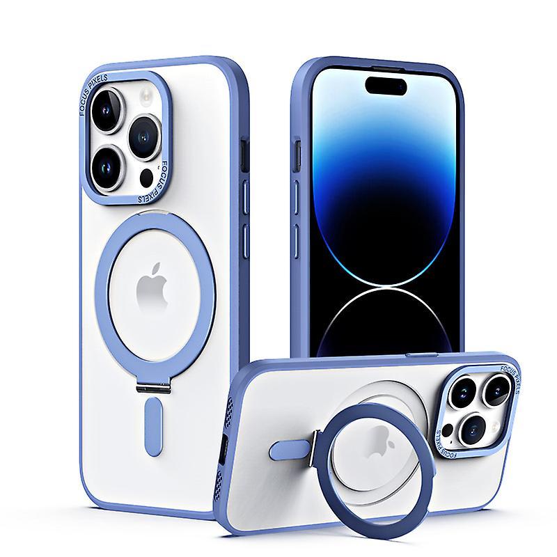 For Iphone 15 Case With Magnetic Invisible Stand Compatible With Magsafe Protective Crystal Clear Iphone 15 Phone Case With Ring Holder For Women M...