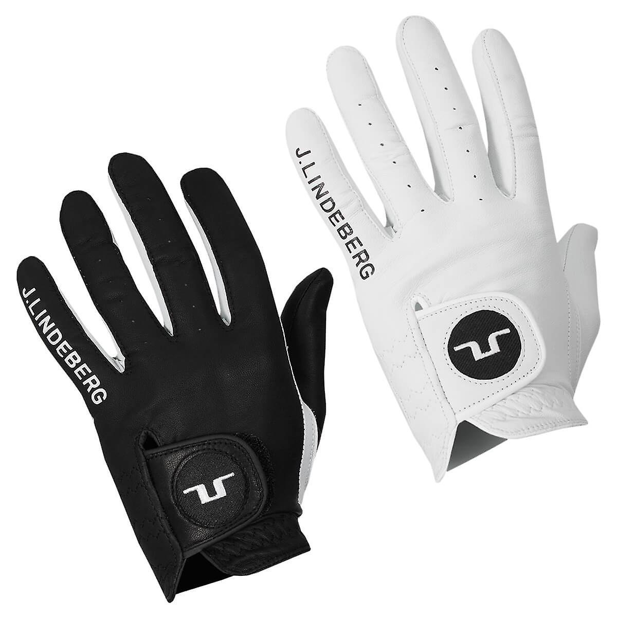 J.Lindeberg Mens Ron Cabretta Leather Left Hand Golf Glove White S