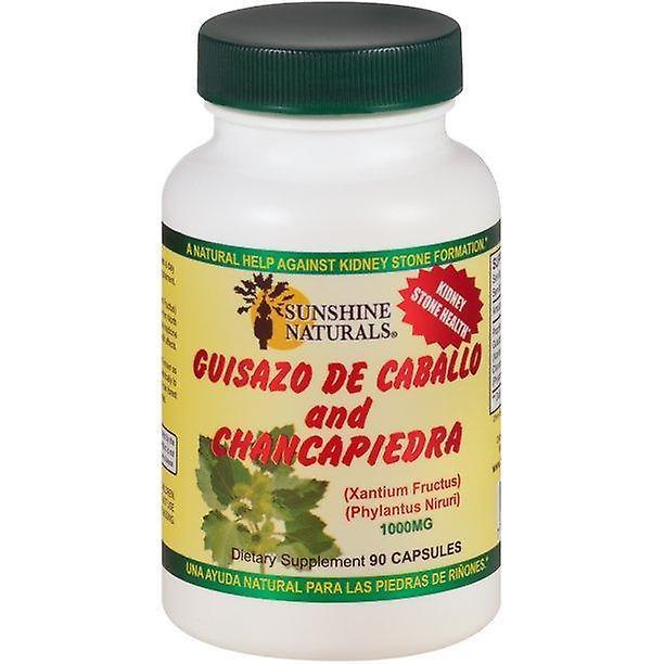 Sunshine Naturals Guisazo De Caballo And Chancapiedra Extract Dietary Supplement, 90 Capsules