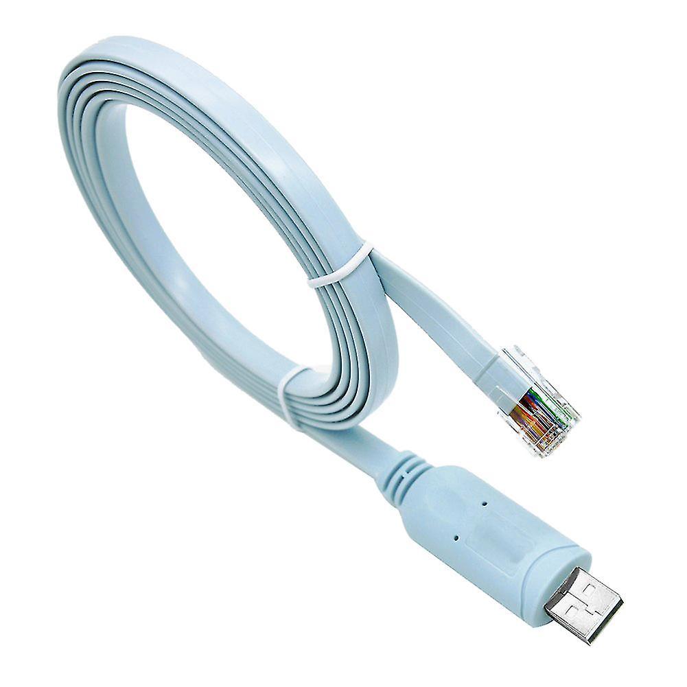 Rj45 Console Cable USB RJ45 Cisco Console Cable 6ft FTDI Windows 8, 7, Vista, MAC, Linux RS232