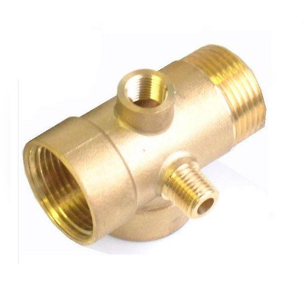 PEPTE 5-Way Brass Pump Fittings Connector Pressure Check Vessels Gauges 1" x 1/4" BSP