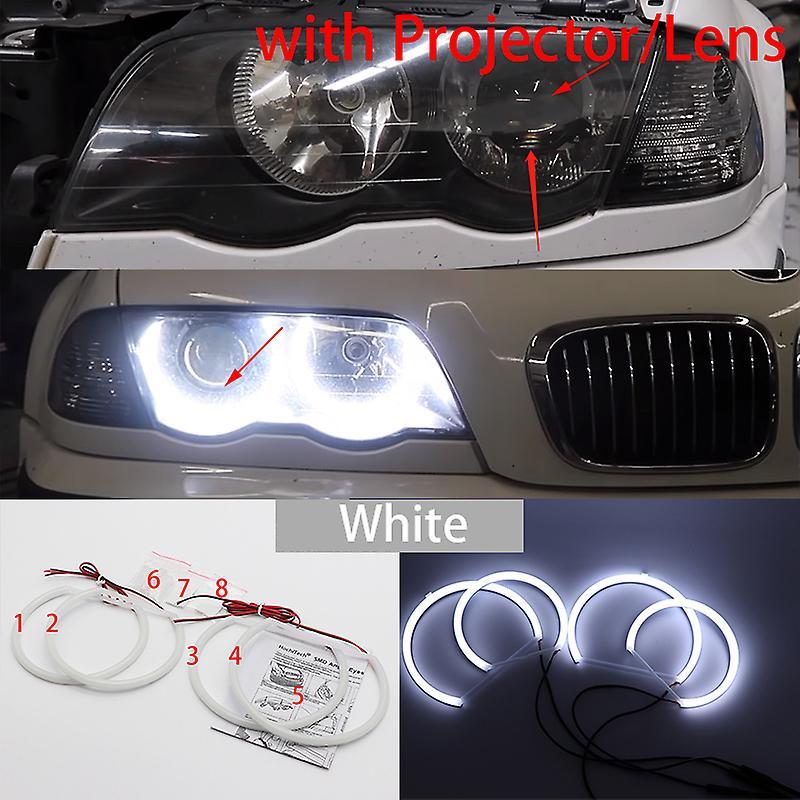 Car Light Led Cotton Angel Eyes Halo Rings Daytime Light For Bmw 3 Series E46 316i 318i 320d 320i 323i 328i 330i 325xi 330d 330xi 1998-05 4. With L...