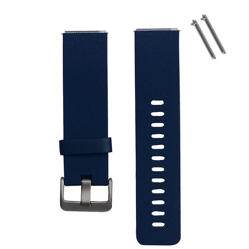 litelamg Replacement Silicone Wrist Band Strap Bracelet Watchband for Fitbit Blaze Watch Dark Blue