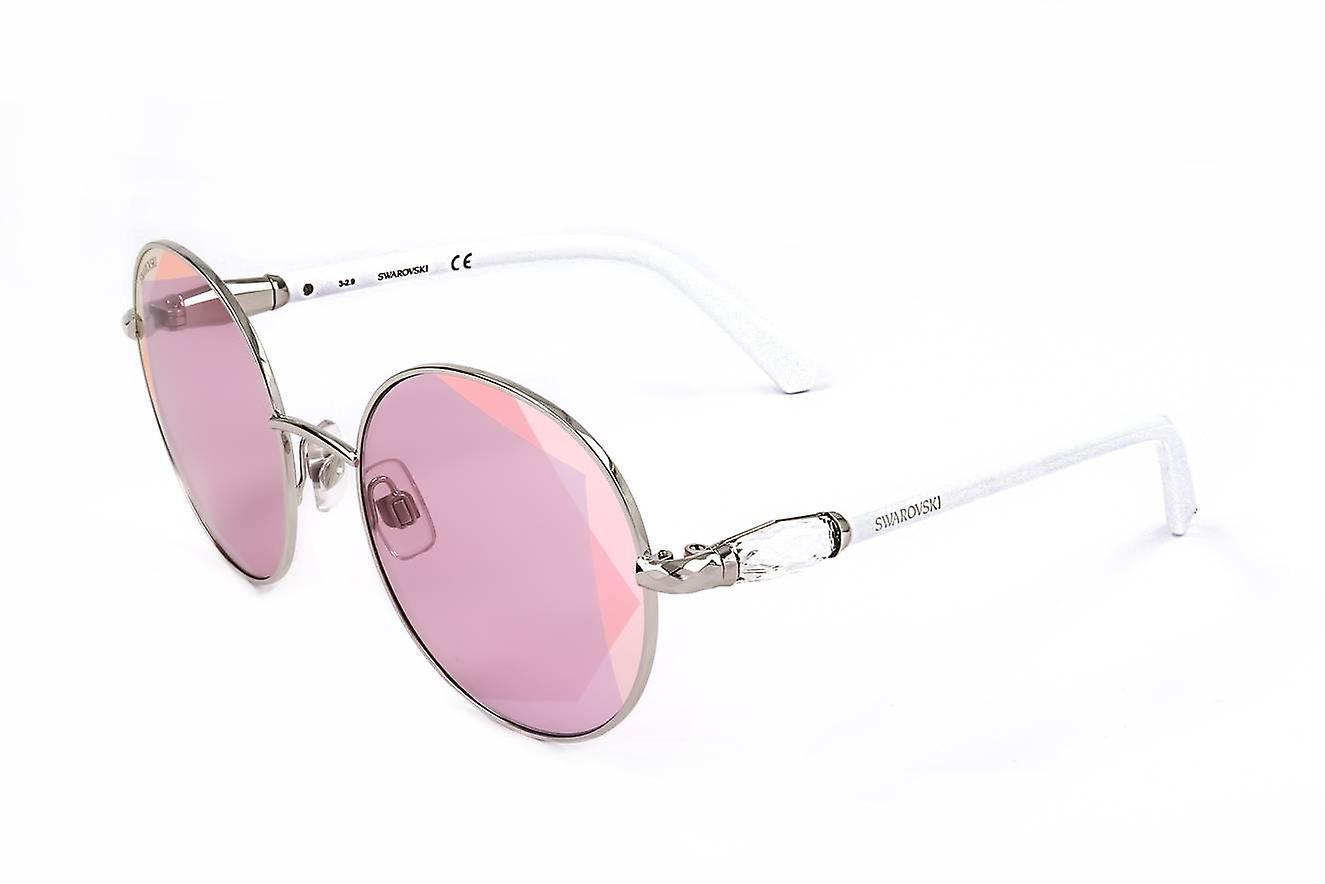 Sunglasses Swarovski SK0260 16U SHINY PALLADIUM 55/20/140 WOMAN Silver 55 mm