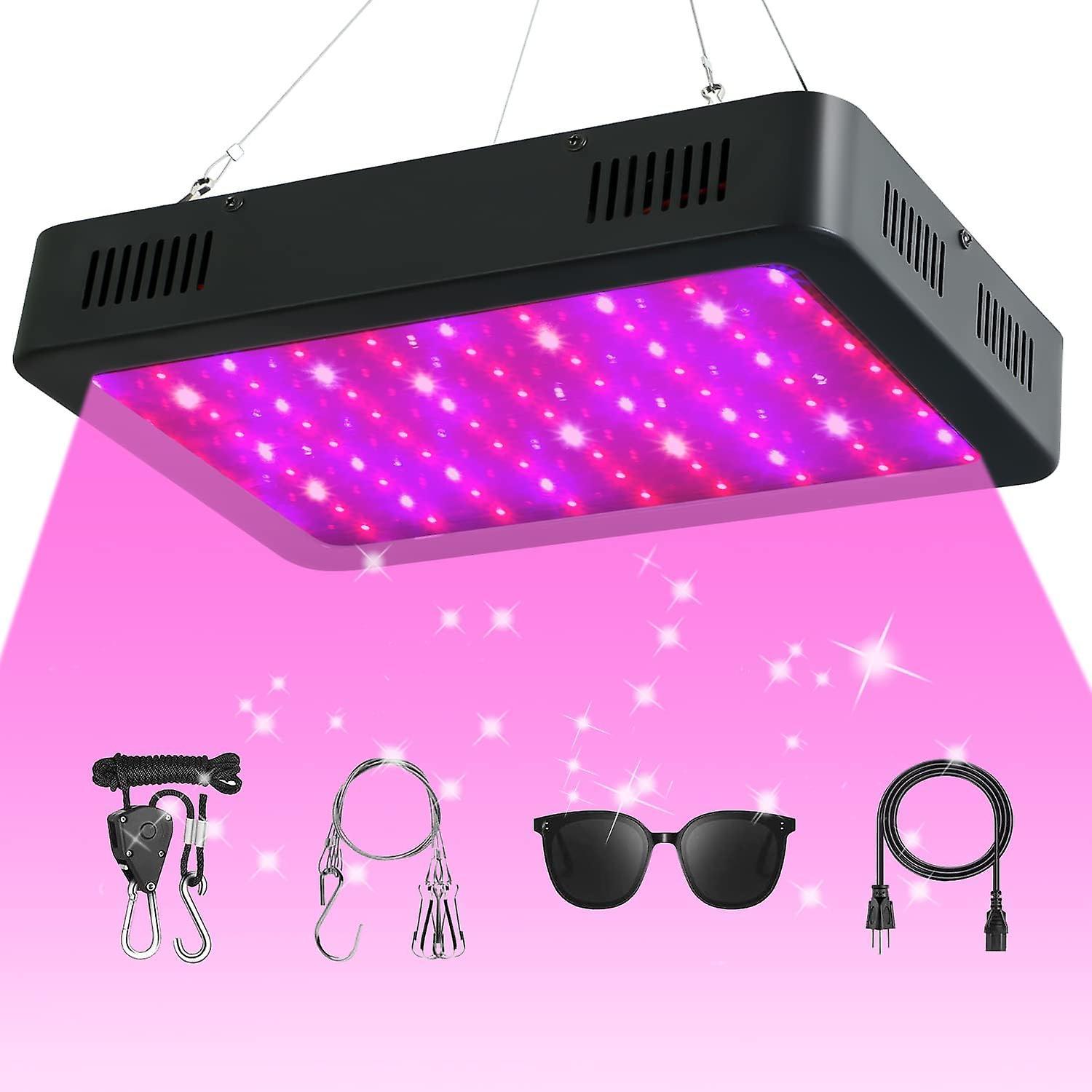 Kinzon 600W LED Plant Grow Light with SMD LEDs Full Spectrum Plants Light