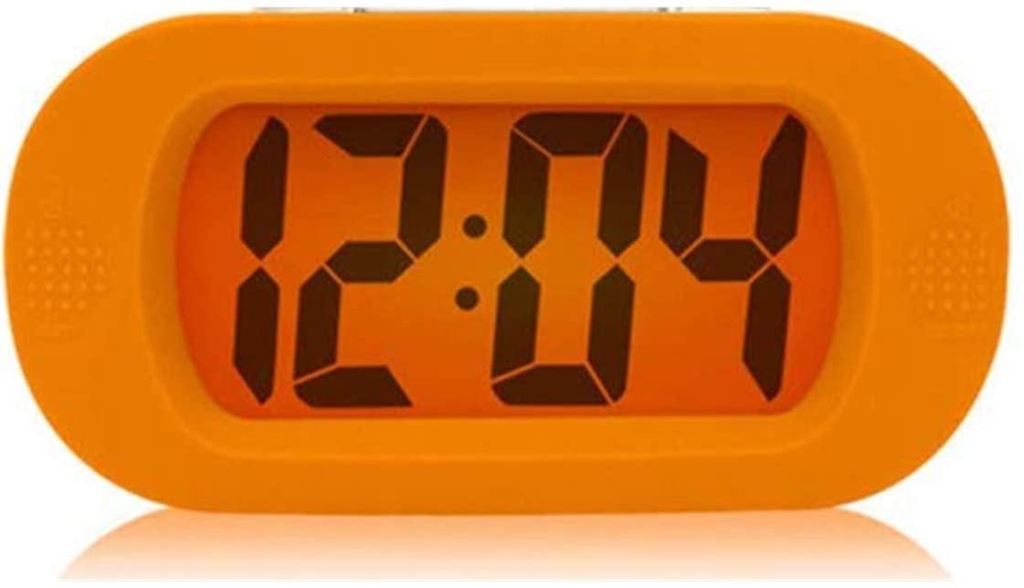 Timoom Shock Resistant Lcd Display Alarm Clock With Night Light (orange)