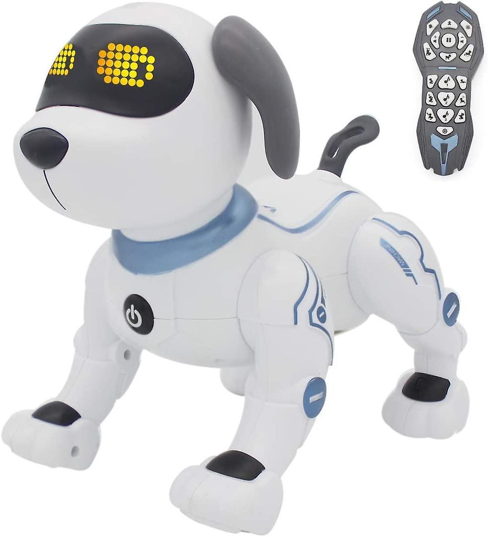 unbrand Remote Control Dog, Rc Robotic Stunt Puppy Voice Control Toys Handstand Push-Up Electronic Pets Danc