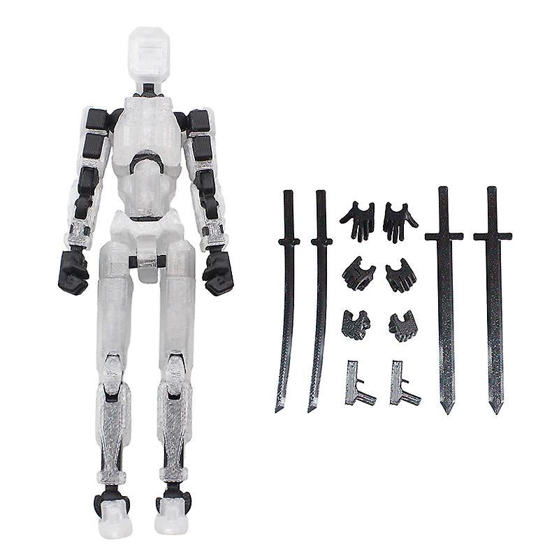 Lovvinjew Multi-Jointed Movable Robot 3D Printed Mannequin Toyslucky 13 Dummy Action Transparent