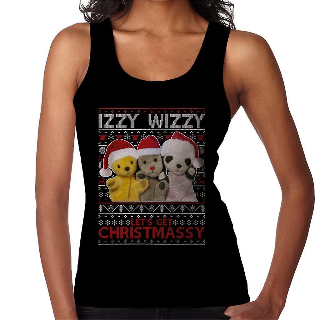 Sooty Christmas Izzy Wizzy Women's Vest Black Small