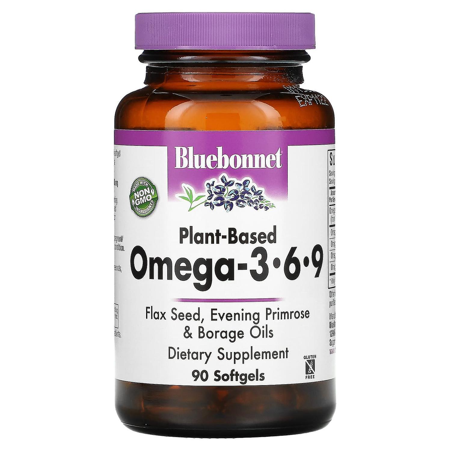 Bluebonnet Nutrition, Plant-Based Omega-3-6-9, 90 Softgels