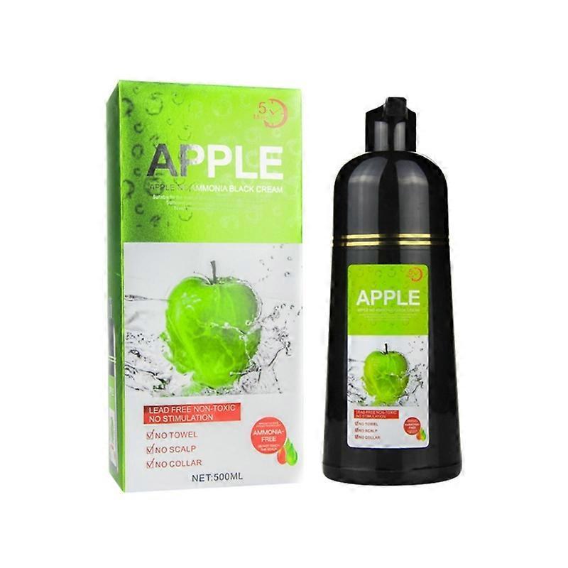 Unbrand Natural Hair Coloring Cream Black Hair Dye Apple Hair Colorants for Women Men