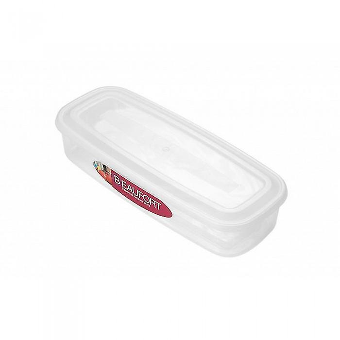 Beaufort Oblong Bacon Plastic Box Clear 1 Litre