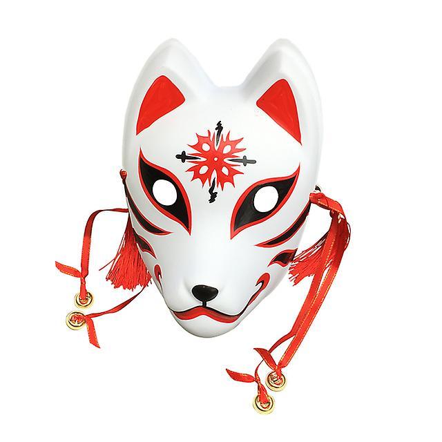 Masks Hand Painted Updated Anbu Mask, Japanese Kitsune Fox Mask Full Face Thick Pvc For Cosplay Costume C