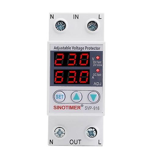 Generic1 Sinotimer Svp-916 Adjustable Self-resetting Over-voltage Under-voltage Protector 63A