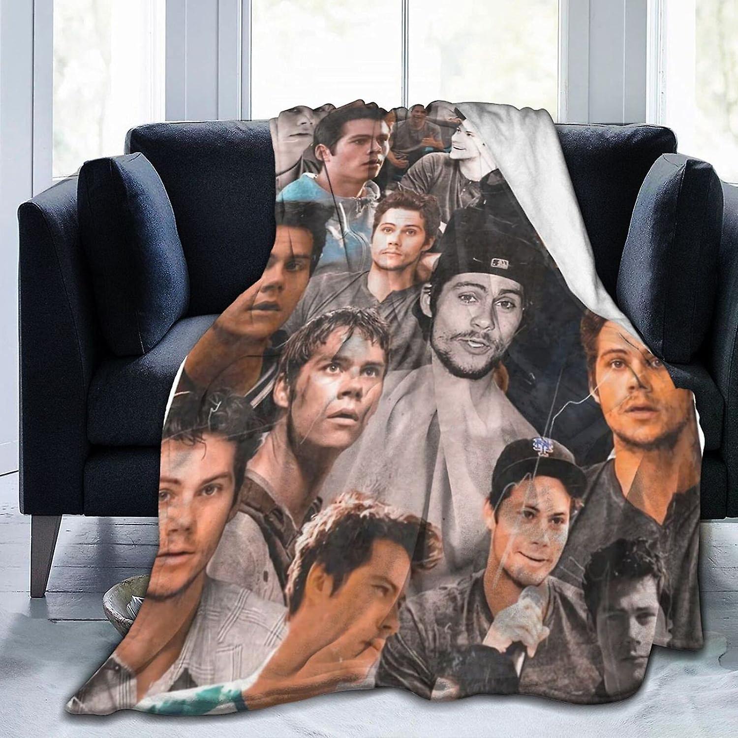 Kerota Dylan actor O'Brien Fleece Blanket Throw Blanket Lightweight Super Soft Cozy Luxury Bed Blanket Microfiber ABD30364 50x40in 125x100cm