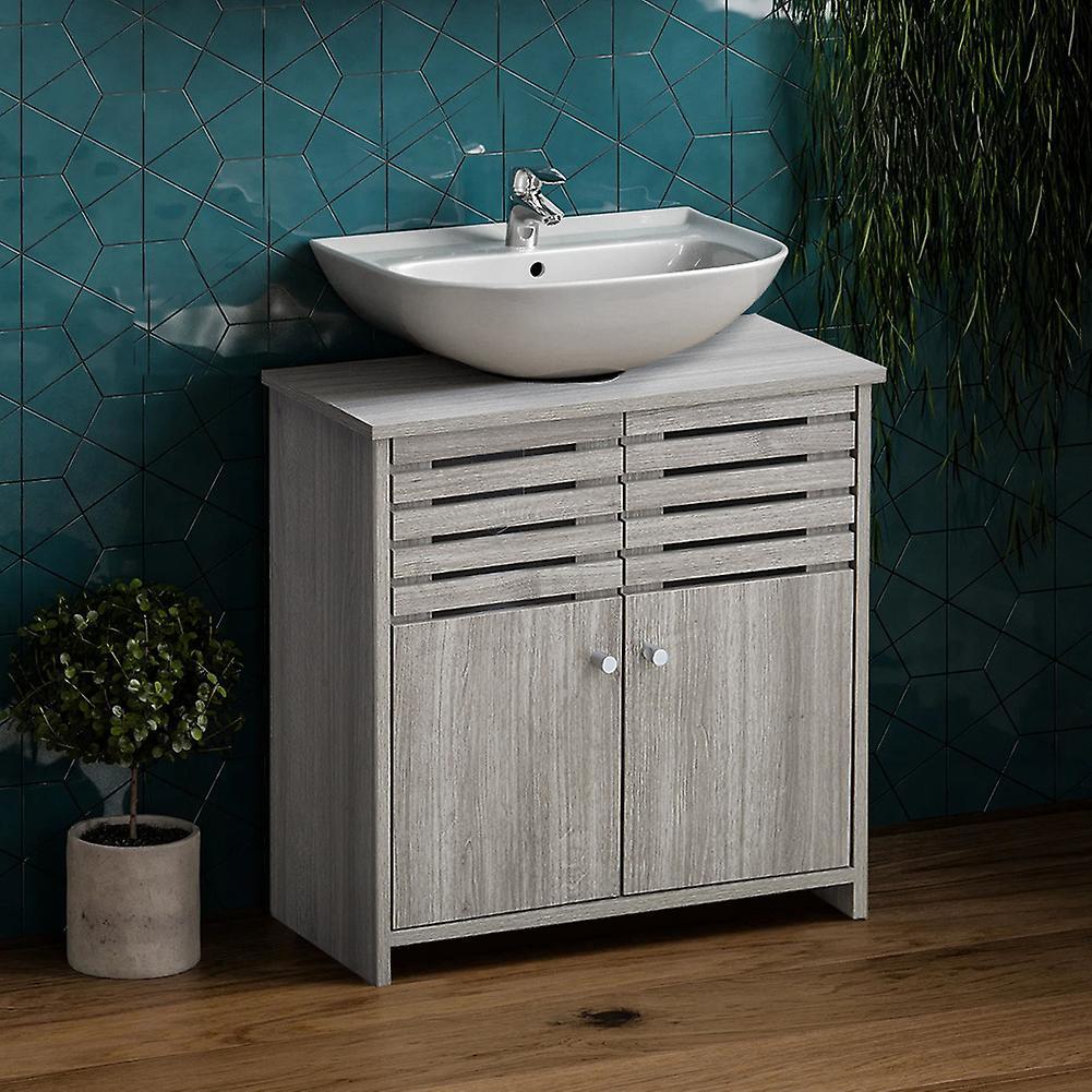 Living And Home Under Sink Cabinet Bathroom Cupboards Basin Unit with Shelf , 62x31x61cm