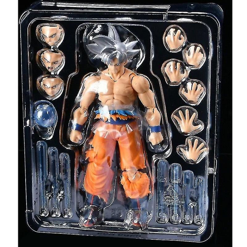 Mingerda Anime Dragon Ball Figure Son Goku Figure Shf Super White Haired Son Goku Pvc Action Figure Model Doll Toy Figurine Gift For Kid