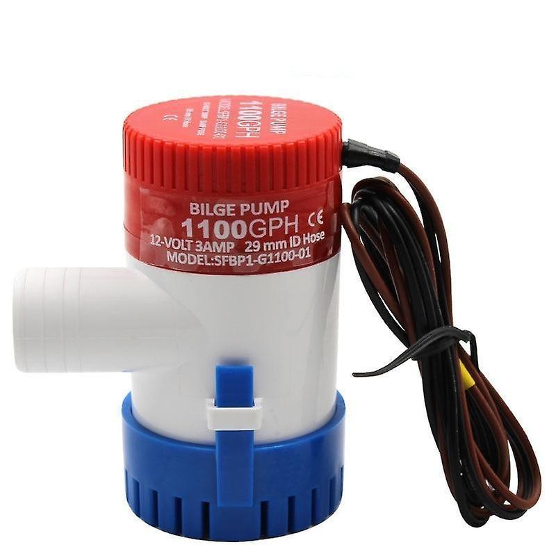 Slowmoose Dc 12v/24v Submersible Bilge Pump 1100GPH 12V