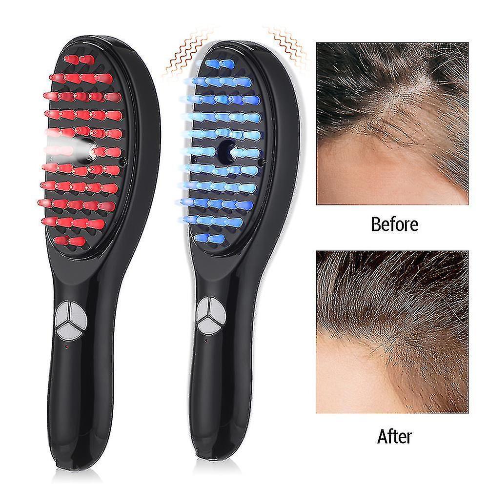 Sztlv Electric Spray 3-level Massage Vibration Comb Anti Hair Loss Growth Blue Red Light Therapy Nourishing Scalp Brush Styling Tools