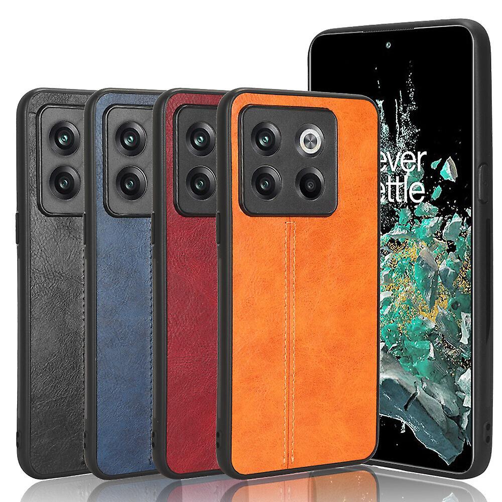 Gangxun Case For Oneplus 10t 5g Vintage Pu Leather Soft Cover Bumper Hard Pc Hybrid Protective Case Compatible With Oneplus 10t 5g Case Red