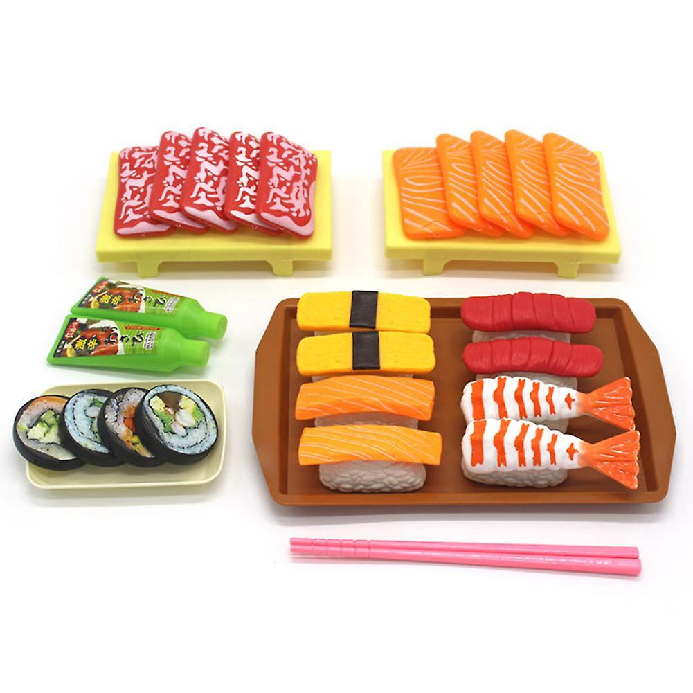 Remorui Simulation Sushi Food Cuisine Set Model Pretend Play Kitchen Education Kids Toy