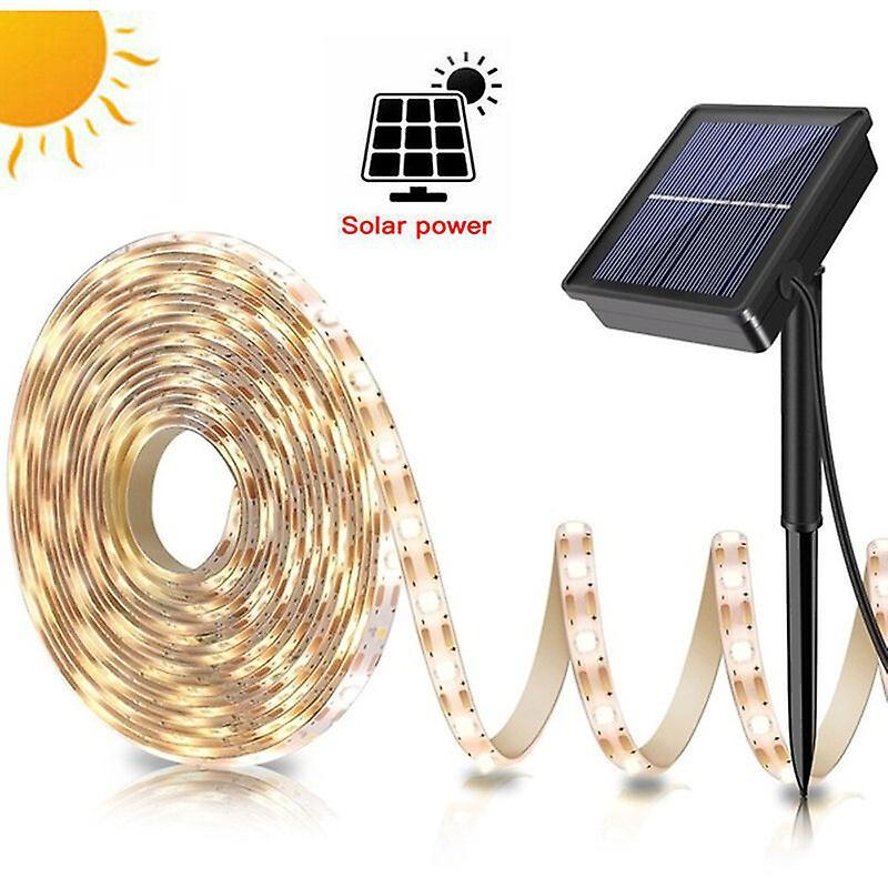 Solar LED String Lights, 5M 150LED Solar Powered Strip Lights, Waterproof Outdoor Solar String Lights, for Home Garden Showcase Wedding Christmas - Wa