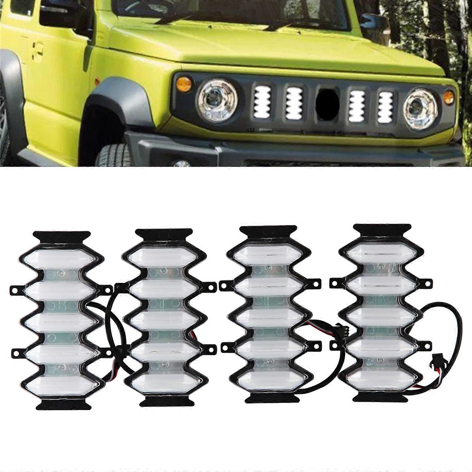 Unbrand For Suzuki Jimny 2019 LED DRL Daytime Running Light Front Grille Lights Kit