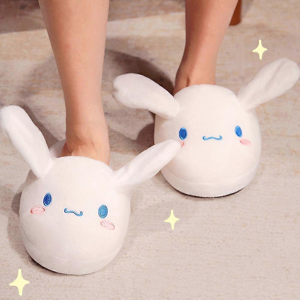 Magene Sanrio Cinnamoroll Movable Ears Cartoon Kawaii Cute Cotton Slippers Melody Kuromi Plush Anime Plushie Shoes Home Indoor Slippers Pompompurin..