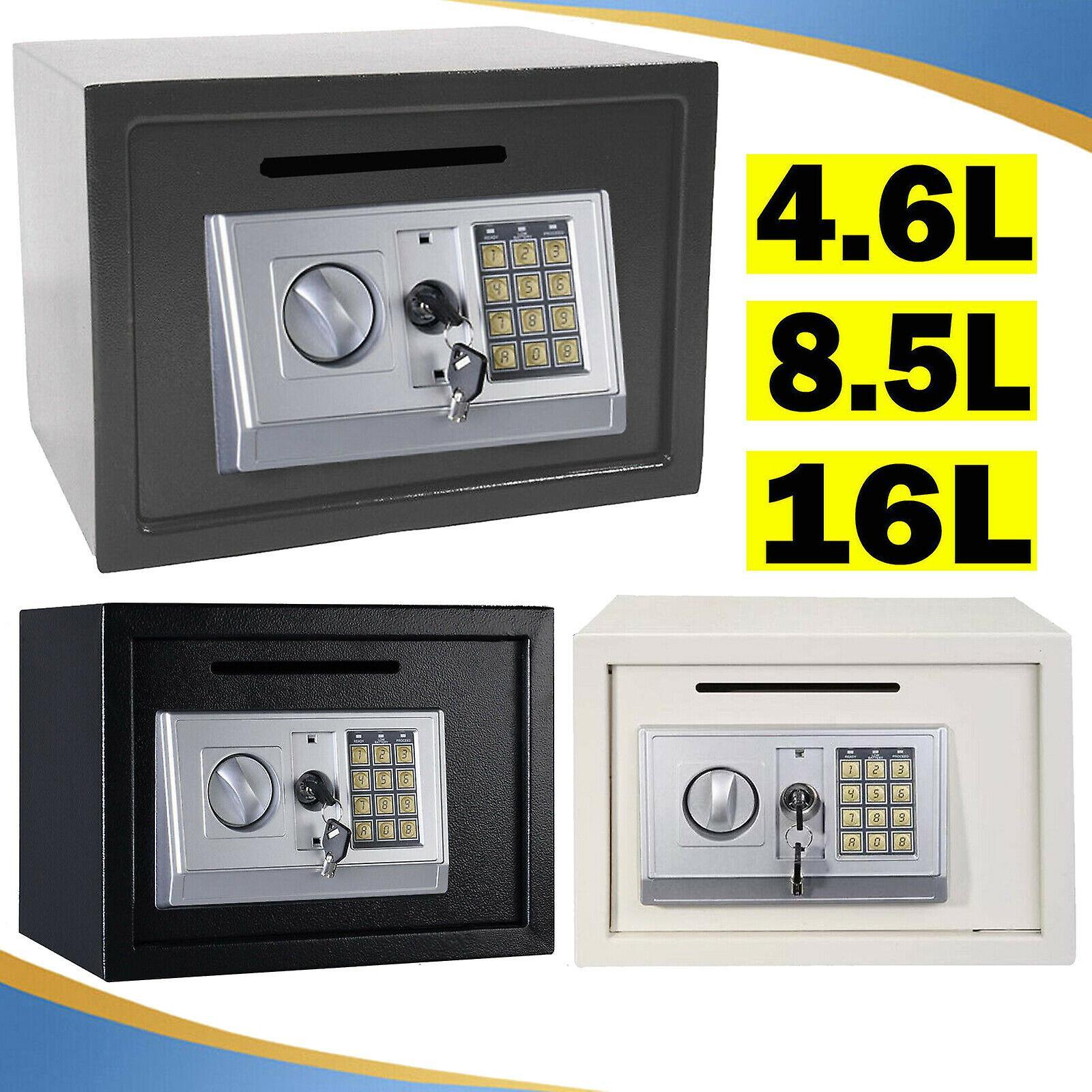 Dayplus Electronic Password Security Safe Money Cash Deposit Box Fireproof Office Home Gery 16L