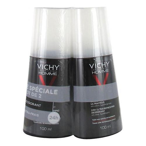 Vichy Homme 24HR Ultra-Refreshing Deodorant Spray 2 x 100ml