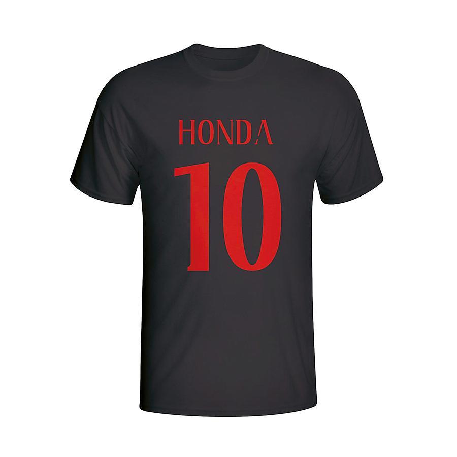 Gildan Keisuke Honda Ac Milan Hero T-shirt (black) Womens S (Size 10 - 32 inch Chest)