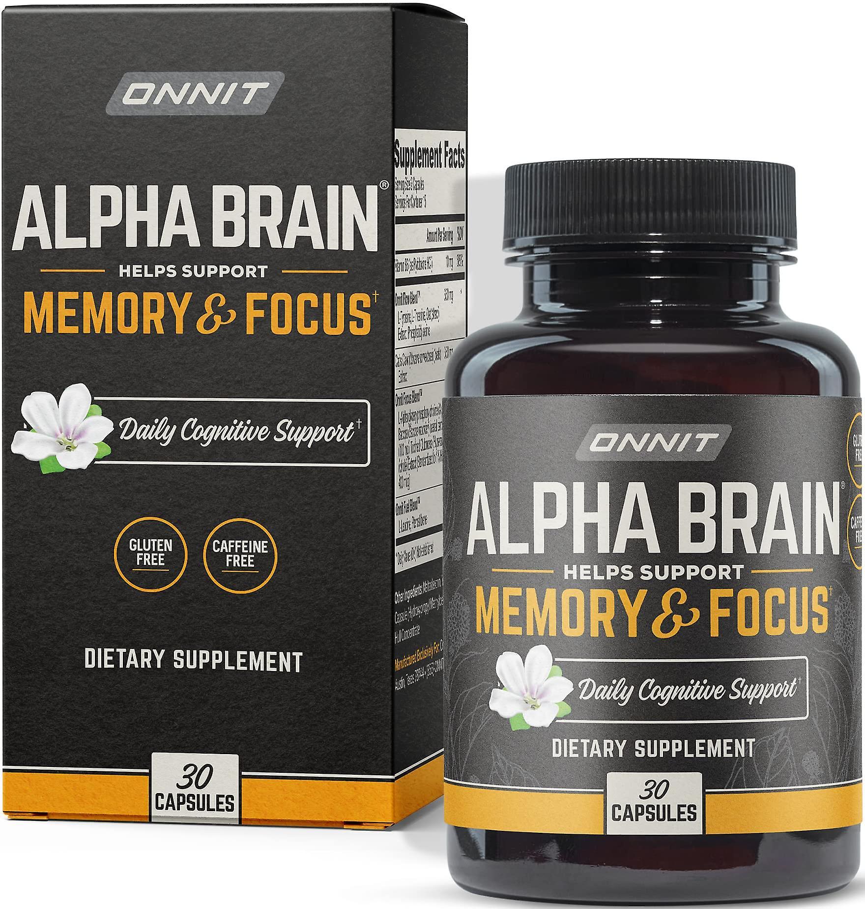 Onnit alpha brain premium nootropic brain supplement, 30 count