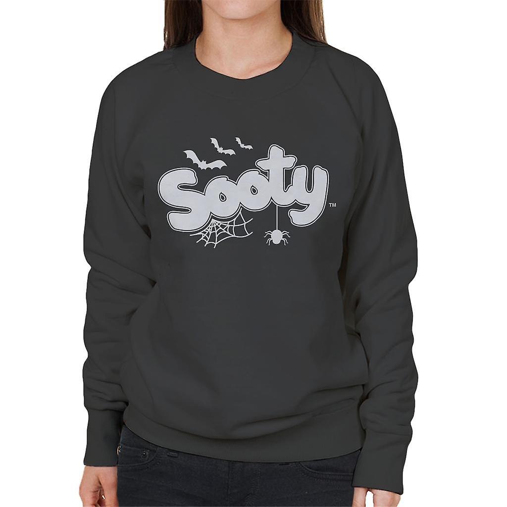 Sooty Halloween Glow In The Dark Logo Women's Sweatshirt Charcoal Medium