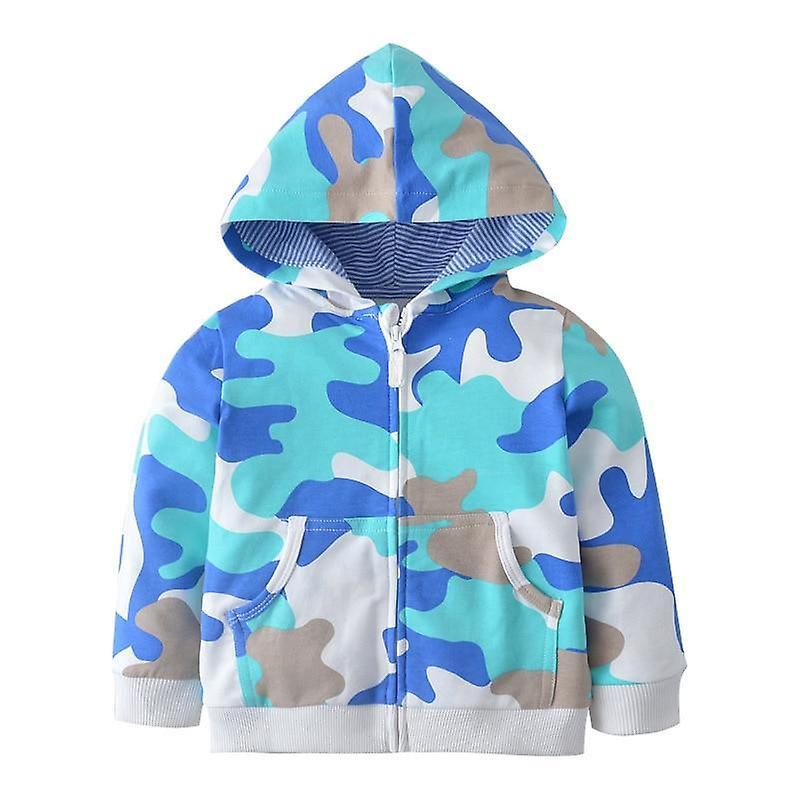 Slowmoose Cartoon Pattern Hooded Sweatshirts 12M