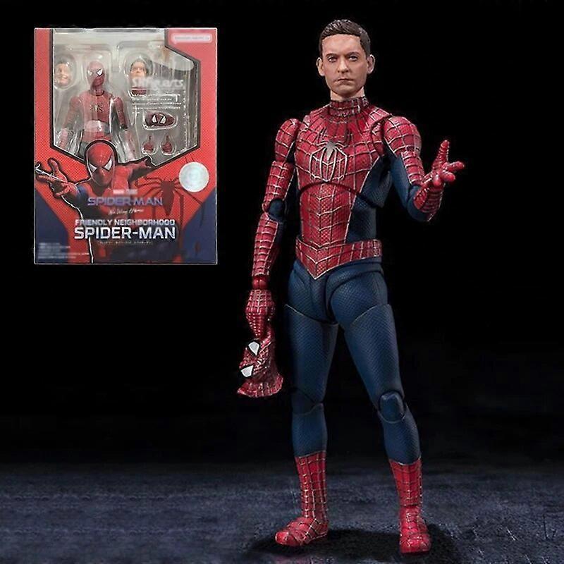 Redkid Marvel Figures SHF Spider-Man 3 Action Figures Tobey Maguire Anime PVC Model Collection Desktop Decoration Toys Doll Gifts with box