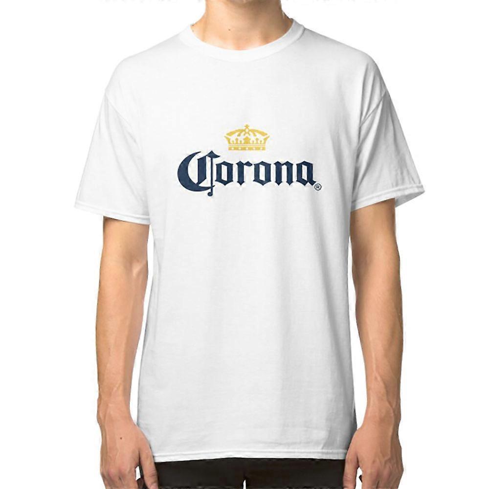 RockShark Corona BEER T-shirt white M