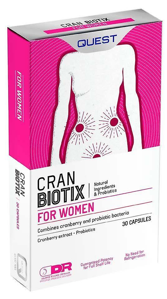 Quest CranBiotix Probiotic Supplement - 30 Capsules