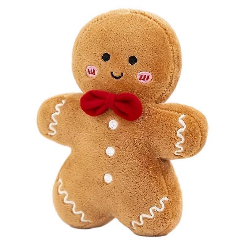 Wiuo Christmas Gingerbread Man Pillow Christmas Tree Cushion Christmas Decoration Gift Children Men and Women Christmas Eve Smiling gingerbread man