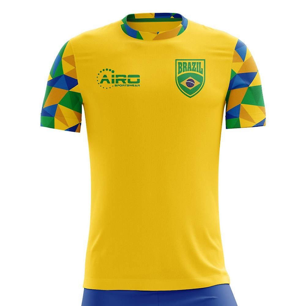 Airo Sportswear 2023-2024 Brazil Home Concept Football Shirt - Baby Yellow 6/9 Months