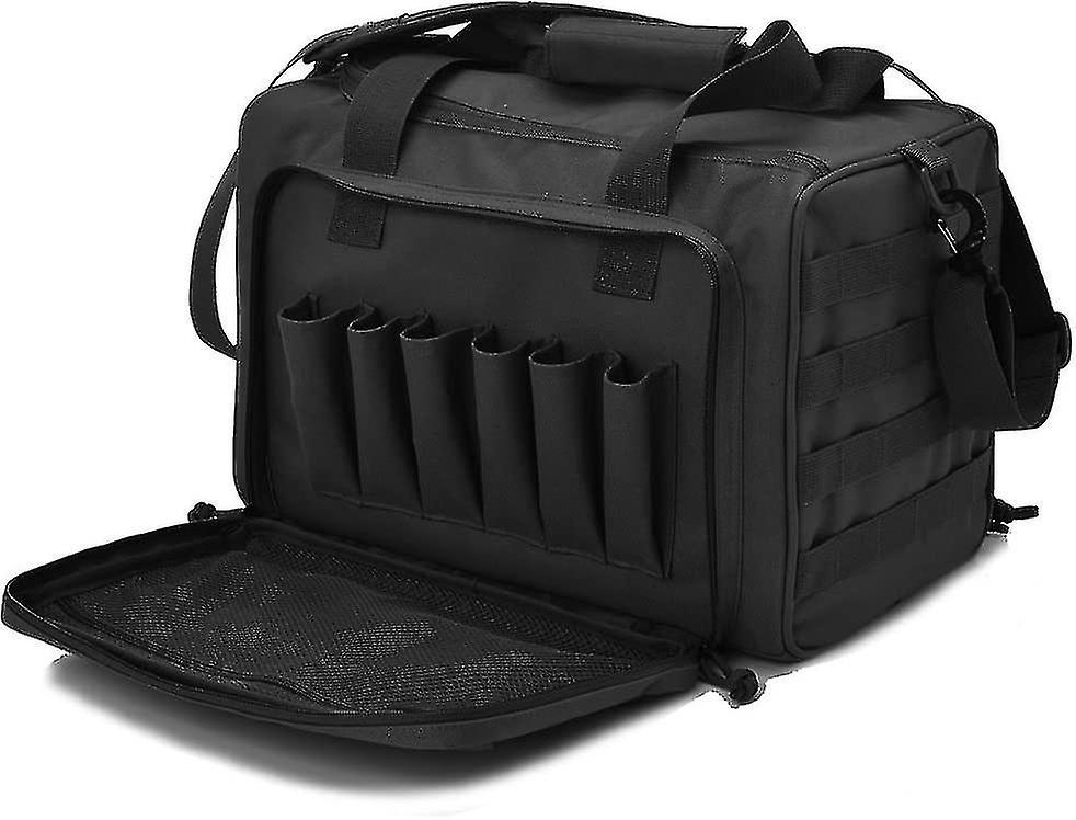 Shun Tactical Gun Range Bag, Deluxe Pistol Shooting Range Duffle Bags