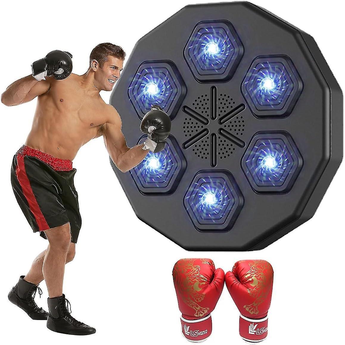 Sqyg Boxing Training Music Electronic Boxing Wall Target Intelligent App Combat Train With Boxing Glove,100% New