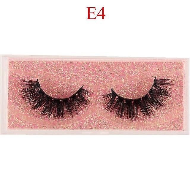 Slowmoose Eyelashes 100% Cruelty Free Handmade - 3d Mink Lashes, Full Strip Lashes, Soft E-4