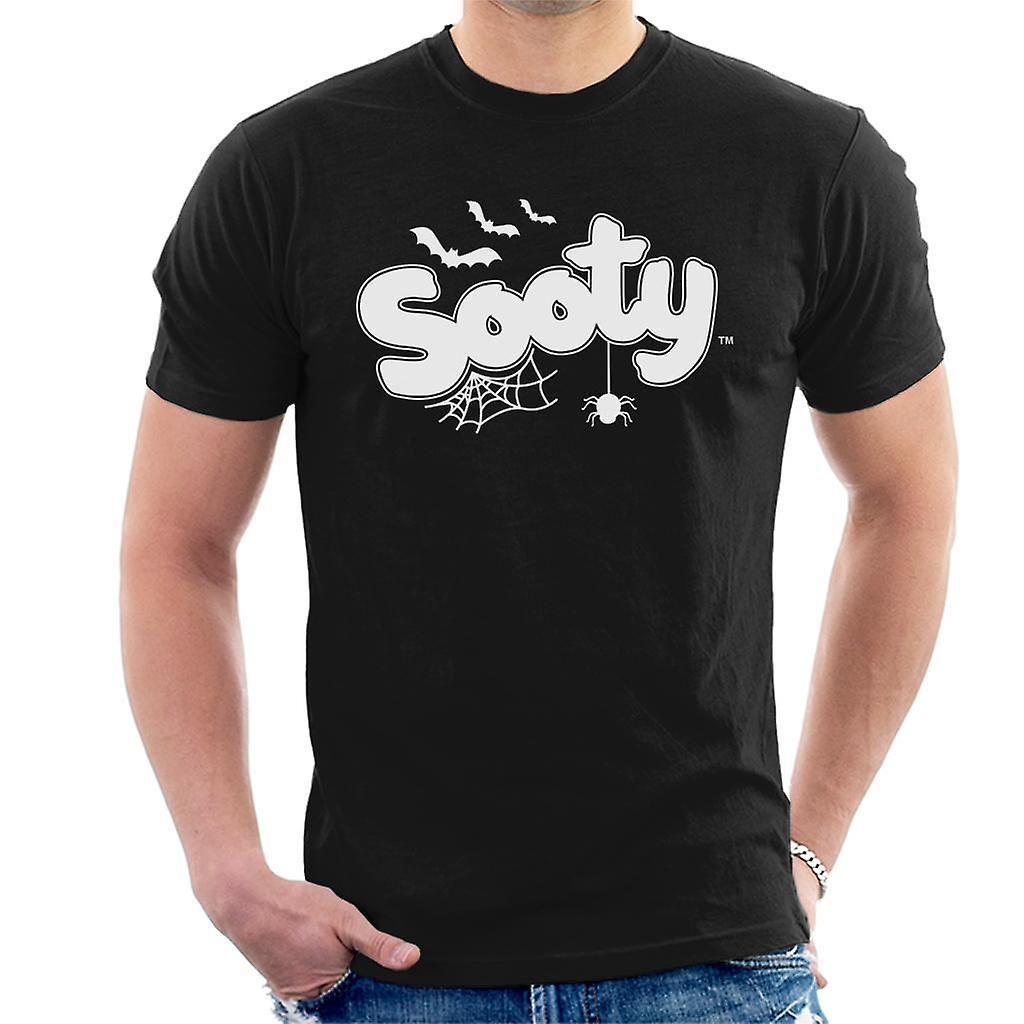 Sooty Halloween Glow In The Dark Logo Men's T-Shirt Black Medium